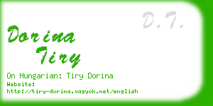 dorina tiry business card